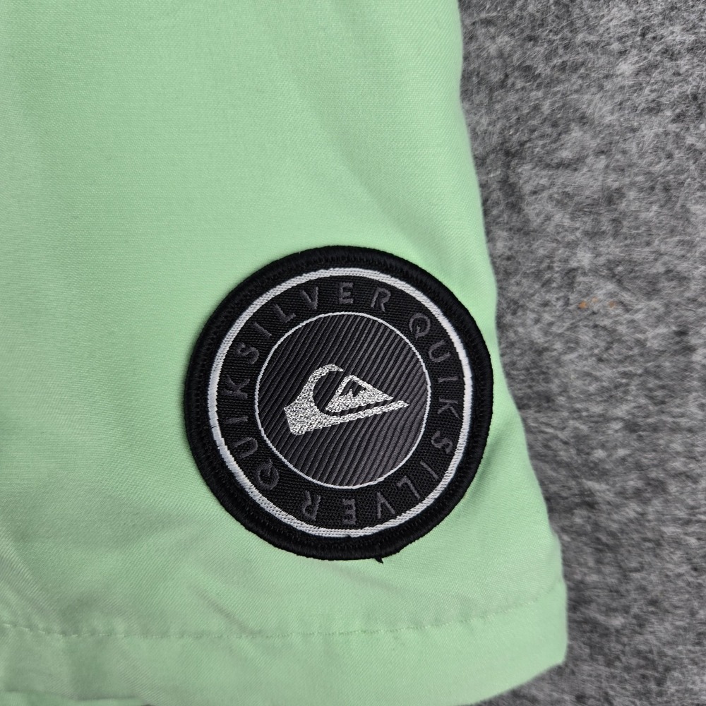 Quiksilver Swim Trunks Mens Volley Shorts Lime Green Board Shorts Lined Small - Picture 6 of 14